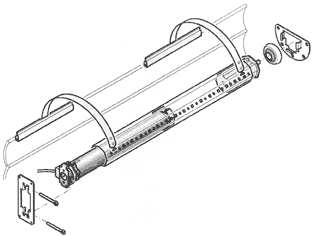 Rollladenatrieb als Rohrmotor